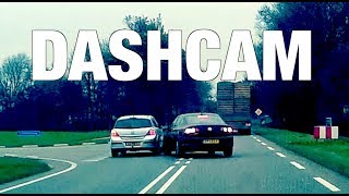 Domme inhaalactie in Flevoland  DASHCAM [upl. by Ahseneuq884]