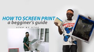 How To Screen Print for Beginners [upl. by Kcirredal713]