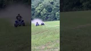 Yamaha Banshee Vs Yfz 450r tuned [upl. by Kassi]