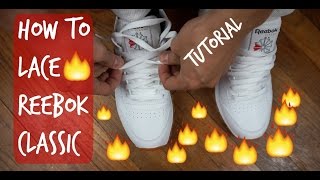 How to Lace Reebok Classics Nikes Jordans 2020 HD [upl. by Retsehc544]