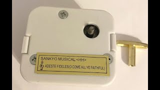 Sankyo Music Box Movements plays Adeste Fideles O Come All Ye Faithful [upl. by Wendi]