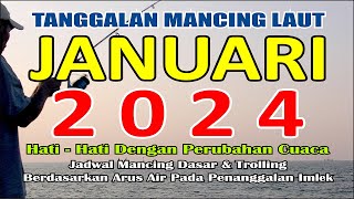 Tanggalan Mancing Januari 2024 Referensi Mancing Laut [upl. by Athallia251]