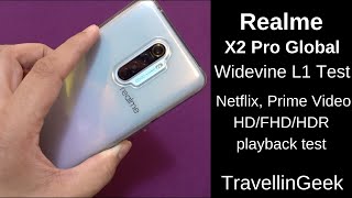 Realme X2 Pro Widevine L1 Test Netflix Amazon Prime Video HDFHDHDR Playback Test [upl. by Arakat]