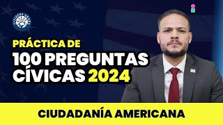 Cómo responder las 100 preguntas cívicas Ciudadanía americana 2024 [upl. by Ardenia]