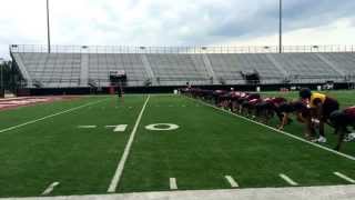 SIU football conditioning 81115 [upl. by Bremble]