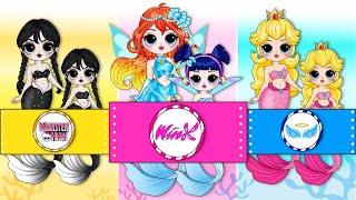 Paper Story  How To Make Mermaid Family Fashion Toddler Fashion Growing Up Full In Real Life [upl. by Lamok]