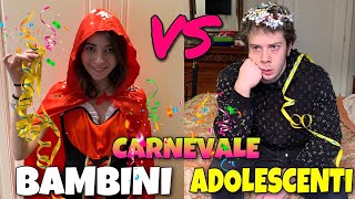 BAMBINI VS ADOLESCENTI A CARNEVALE [upl. by Fisken702]