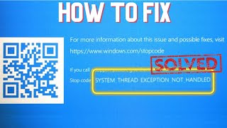 How to Fix SYSTEM THREAD EXCEPTION NOT HANDLED BSOD  HOBI IT [upl. by Shermie31]