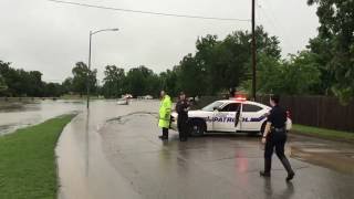 Flooding in Brenham on Friday May 27 2016 [upl. by Negaem]