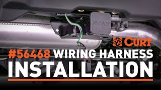 CURT Custom VehicletoTrailer Wiring Harness Install 56468  2022 Ford Bronco [upl. by Mlehliw]