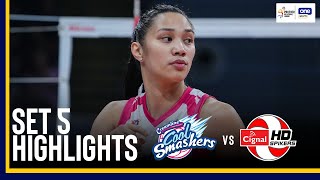 CREAMLINE VS CIGNAL  SET 5 SEMIS GAME HIGHLIGHT  2024 PVL REINFORCED CONFERENCE  AUGUST 31 2024 [upl. by Corri]