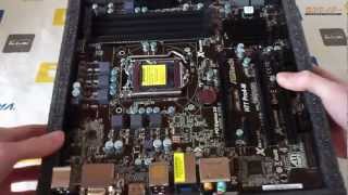 ASRock H77 Pro4M Unboxing [upl. by Coats91]