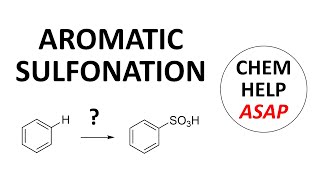 sulfonation of aromatic rings by EAS reaction [upl. by Nabatse]