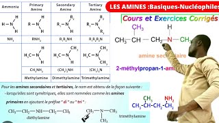 Les AMINESResuméNucléophileNomenclatureAmine IIIIII [upl. by Padget]