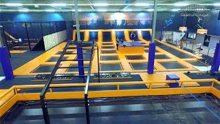 Een kijkje bij nieuw trampolinepark Jumpsquare Nijmegen [upl. by Nipsirc518]