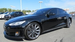 20122013 Tesla Model S 85kWh Performance Start Up Drive and In Depth Review [upl. by Lynsey556]