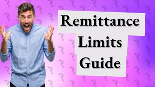 How much amount can be given as an individual remittance [upl. by Brade]