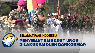 539 Prajurit Muda Korps Marinir TNI AL Disematkan Baret Ungu [upl. by Addiego]