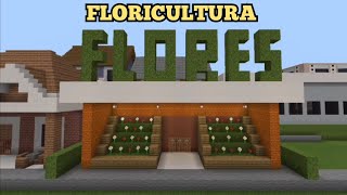 Construindo uma floricultura no Minecraft [upl. by Ecnatsnoc]