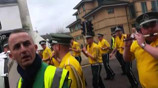 Protester assaulted at Kirkintilloch republican march [upl. by Yeblehs680]