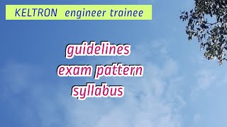 keltron engineertraineeexam syllabus keltron engineer trainee exam [upl. by Akemeuwkuhc871]