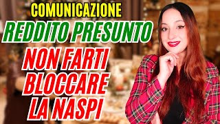 PERCETTORI DI NASPI  COMUNICARE IL REDDITO PRESUNTO 2024  NON FATE QUESTO ERRORE [upl. by Ybhsa]