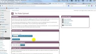 How to use the Tax Rate Upload plugin for WooCommerce [upl. by Airym]