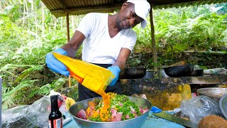 Jamaican Food 🇯🇲 KING OF CURRY GOAT  Oxtail and Ackee in Montego Bay Jamaica [upl. by Fae]