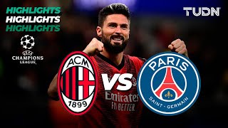 Milan vs Paris SaintGermain  HIGHLIGHTS  UEFA Champions League 202324  TUDN [upl. by Alesiram]