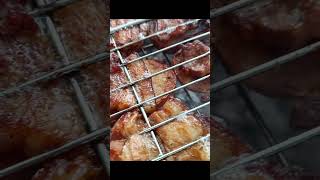 Nice Tasty 🤤 картопля 🥔 з підчеревеною🤤 food cookingfood картопля саломангал bbq [upl. by Hewe]