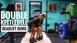 Double Kettlebell Deadlift Demo [upl. by Eillib284]