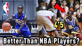 The 45quot BASKETBALL Player That Thinks Hes BETTER Than NBA Players [upl. by Zorah572]