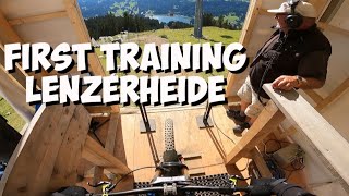 FIRST TRAINING  LENZERHEIDE WORLDCUP [upl. by Nwadal]