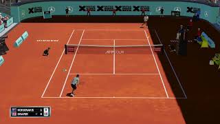 T Kokkinakis vs J Draper Madrid 24 Round 1  AO Tennis 2 Gameplay aotennis2 AO2 [upl. by Zel254]