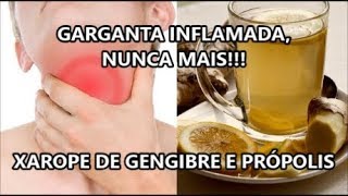 GARGANTA INFLAMADA NUNCA MAIS XAROPE DE GENGIBRE E PRÓPOLIS  Coisas da Rê [upl. by Arimat]