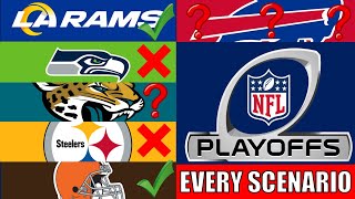 Every NFL Playoff Scenario Week 18 [upl. by Emiatej33]