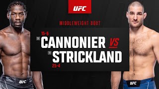 UFC Fight Night Jared Cannonier vs Sean Strickland Highlights [upl. by Rube412]