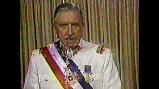 Pinochet Presidente de Chile Discurso de despedida completo con himno nacional [upl. by Akem894]