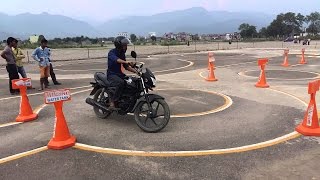 Motorbike Licence Trial in Nepal [upl. by Vasileior]