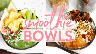 HEALTHY FRESH SMOOTHIE BOWLS  Tropeaka Vegan Protein Paleo  Easy [upl. by Anazus917]