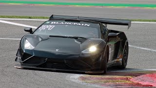 REITER Lamborghini Gallardo GT3 REX Sound amp Acceleration on track [upl. by Yam]