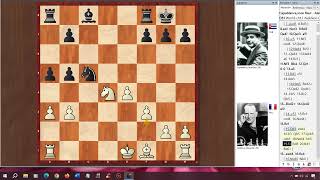 CAPABLANCA  ALEKHINE CAMPEONATO MUNDIAL 1927 PART N 9 04101927 DEFENSA CAMBRIDGESPRINGS [upl. by Frum]