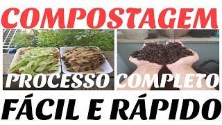 APRENDA A FAZER COMPOSTAGEM EM CASAFÁCIL E RÁPIDO [upl. by Edahs]