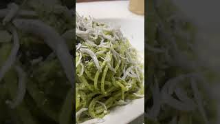 アサリとシラスのジェノベーゼ 沖縄グルメ 那覇グルメ パスタ pasta ジェノベーゼ ジェノヴェーゼ genovese [upl. by Assirroc439]