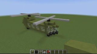 MINECRAFT How To Build a Helicopter [upl. by Annawd]