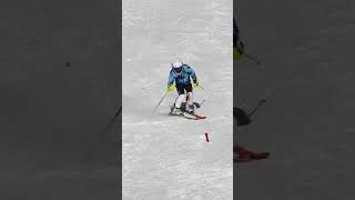 Steep ski run short turn exercise [upl. by Kurman]