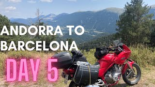 Motorcycle Ride from Andorra to Barcelona  Trip To Morocco EP12 Yamaha xj 600 [upl. by Airb14]