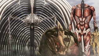 Erens titans  Size comparison Attack On Titan [upl. by Oakie]