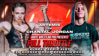 Ignite Wrestling Pro Full Throttle  Chantal Jordan vs Artemis [upl. by Sylado]