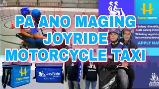 PAANO MAGING JOYRIDE MOTORCYCLE TAXI JOYRIDE DELIVERY  HAPPY MOVE DELIVERY JoyRideMotorcycleTaxi [upl. by Anyal]